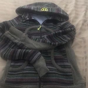 Lululemon scuba with multiple stripe colors